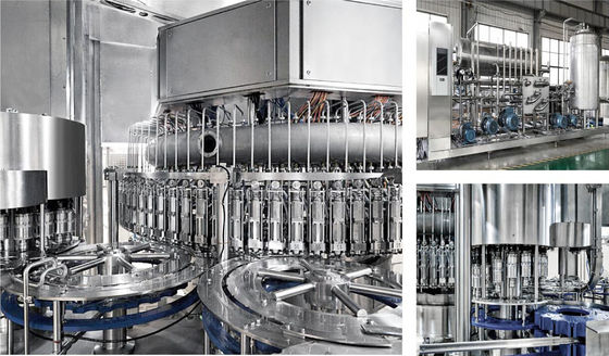 Buen precio Línea de producción de bebidas carbonatadas Máquina de llenado de agua embotellada 700KG en línea