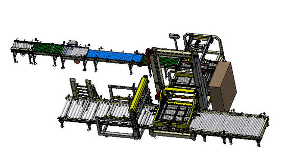 Goede prijs PLC Touchscreen Flessenverpakkingsmachine met één kanaal en portaalpalletiseermachine online